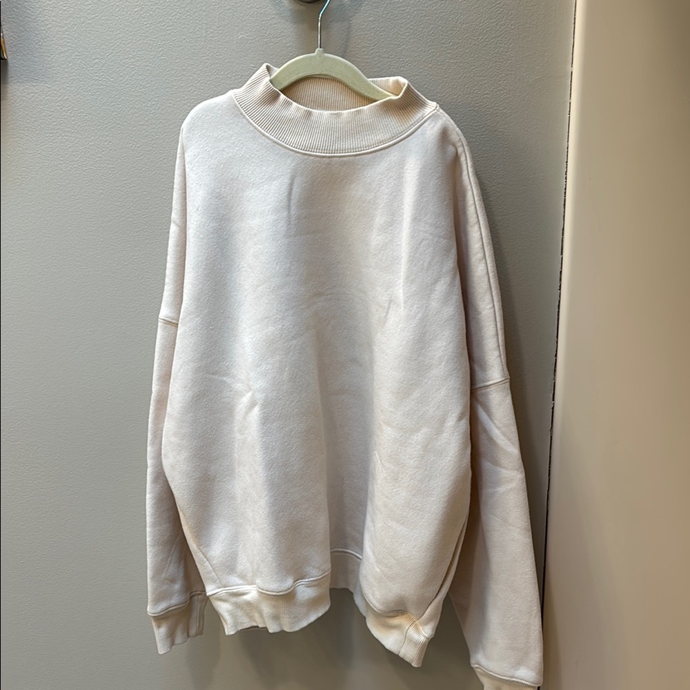 Classic Cream Women’s Mockneck Crewneck